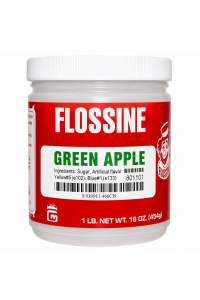 Green Apple Flossine to suit 5000 sticks - You mix with your own sugar **GENUINE POWDER**