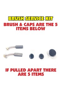 Full brush service kit - 5 Piece Fairy Floss Machine head parts