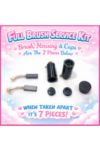 Full brush service kit - 7 Piece Fairy Floss Machine head parts