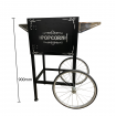 Popcorn Cart Pop Corn Trolley Machine Mobile Push Festivals Party Fete Movie