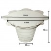 Clear Sno Cone or Shave Ice Flower cups 1000x250mls