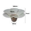Biodegradable Sno Cone cups 1000 x 280mls Flower style